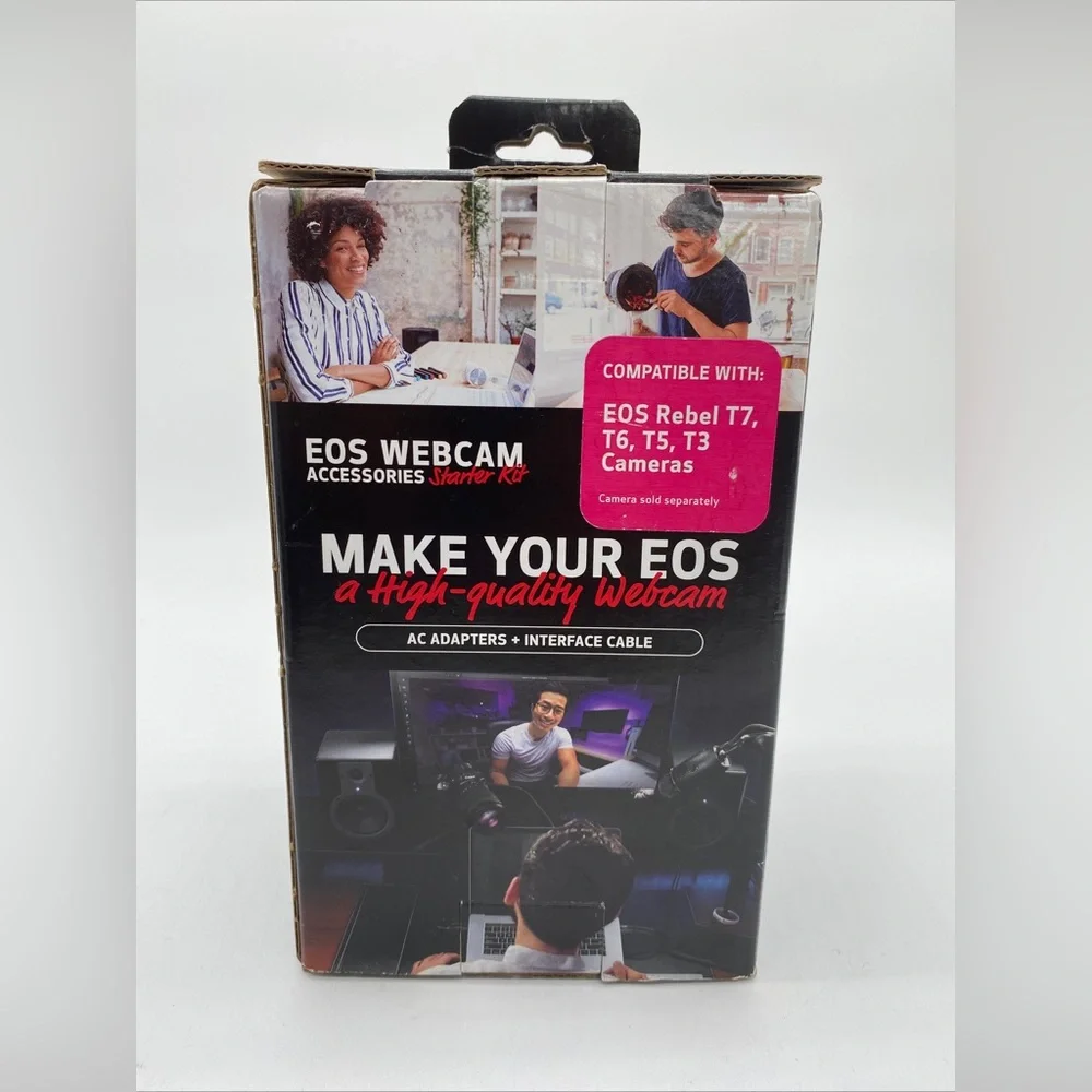 NEW: Canon EOS Webcam Accessories Starter Kit for EOS Rebel T7 T6 T5 T3 7875A011